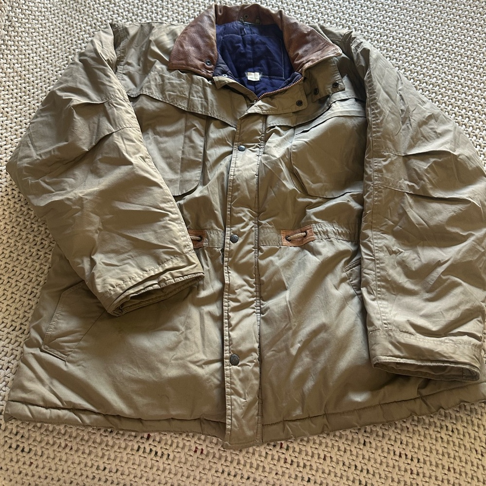McGregor tan with Brown Collar working coat